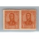 ARGENTINA 1908 GJ 276b PAREJA DE ESTAMPILLAS NUEVAS CON GOMA VARIEDAD CON Y SIN FILIGRANA U$ 10